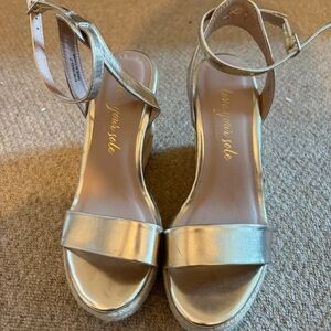 New Look Gold Wedge Sandals
